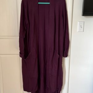 Halston long cardigan size 1XP